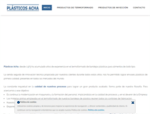 Tablet Screenshot of plasticosacha.com